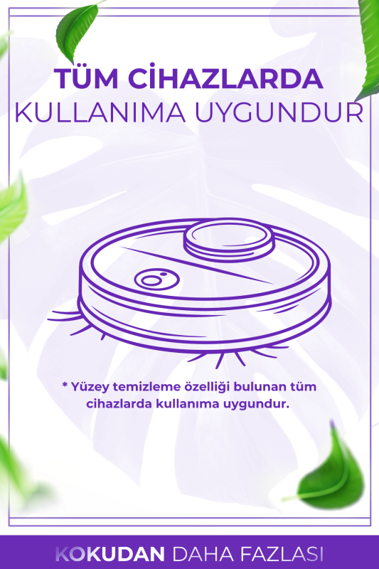 Lavanta Kokulu Akıllı Robot Süpürge Suyu, Mop Suyu Yüzey Temizleyici Robot Deterjanı 250ml - 4