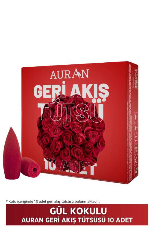 Auran Lavanta Kokulu Geri Akış Tütsüsü konik Tütsü Lavander Backflow Incense Cones 10 Adet - 4