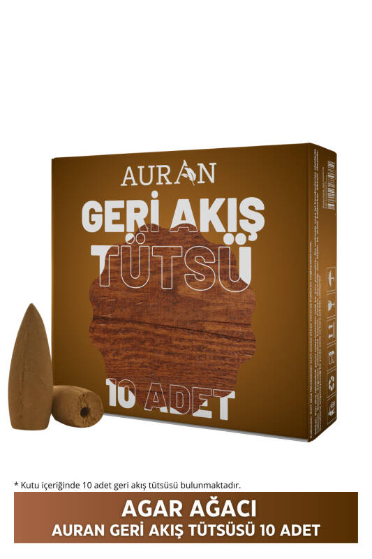 Auran Lavanta Kokulu Geri Akış Tütsüsü konik Tütsü Lavander Backflow Incense Cones 10 Adet - 13