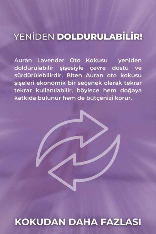Lavender Oto Kokusu İp Askılı Araç Kokusu Uzun Süre Kalıcı Lavanta Araba Kokusu 8ml - 5