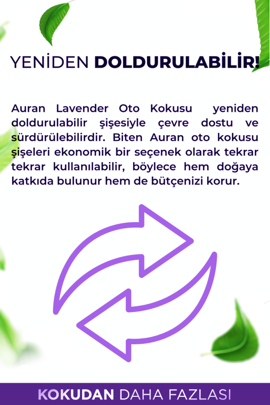 Lavender Oto Kokusu İp Askılı Araç Kokusu Uzun Süre Kalıcı Lavanta Araba Kokusu 8ml - 5