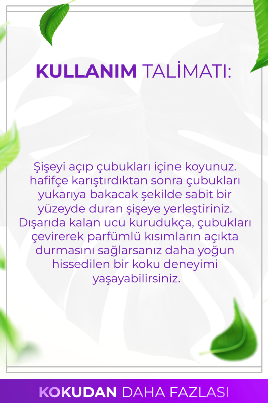 Lavanta Çubuklu Oda Kokusu Bambu Kokusu Kare Şişe Lavender Reed Diffuser 100ml - 7