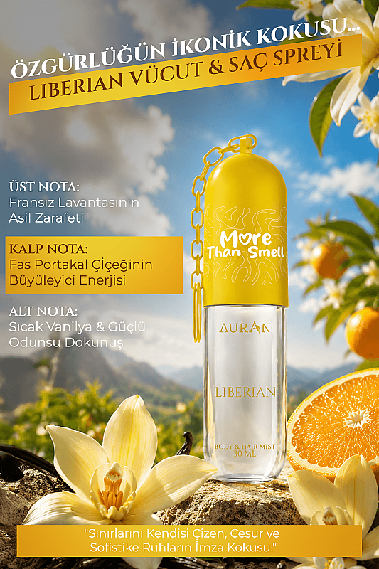 Liberian Vücut & Saç Spreyi Besleyici ve Onarıcı Saç Parfümü Anahtarlıklı Vücut Parfümü Charm Body & Hair Mist Spray 30ml - 3