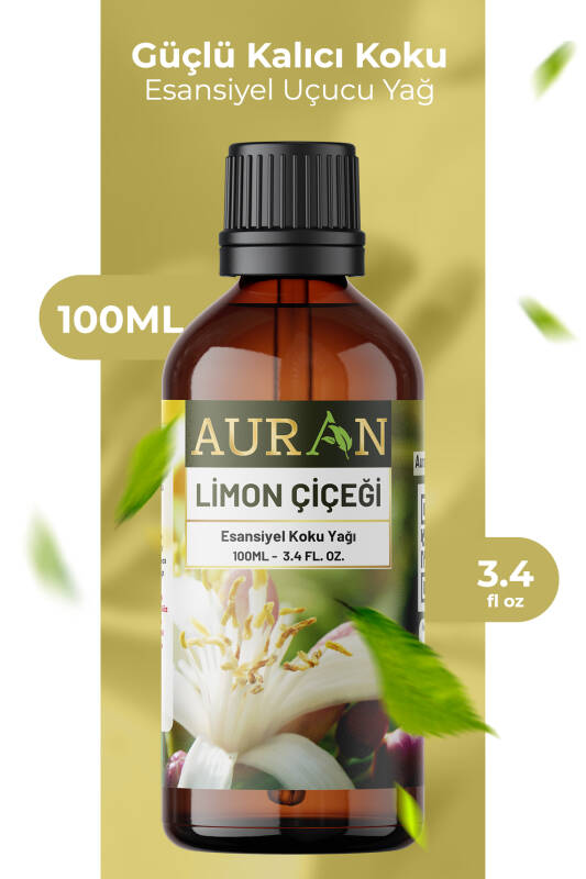 Limon Çiçeği Esansiyel Uçucu Koku Yağı Ortam Kokusu Doğal Yağ Sihirli Küre Hobi Esansı 100ml - 1