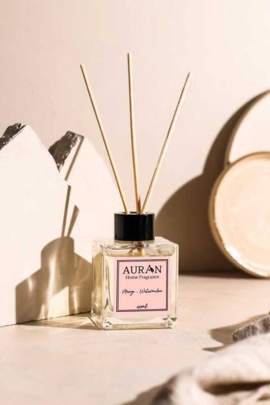 Mango & Karpuz Çubuklu Oda Kokusu Bambu Kokusu Kare Şişe Mango & Watermelon Reed Diffuser 100ml - 2