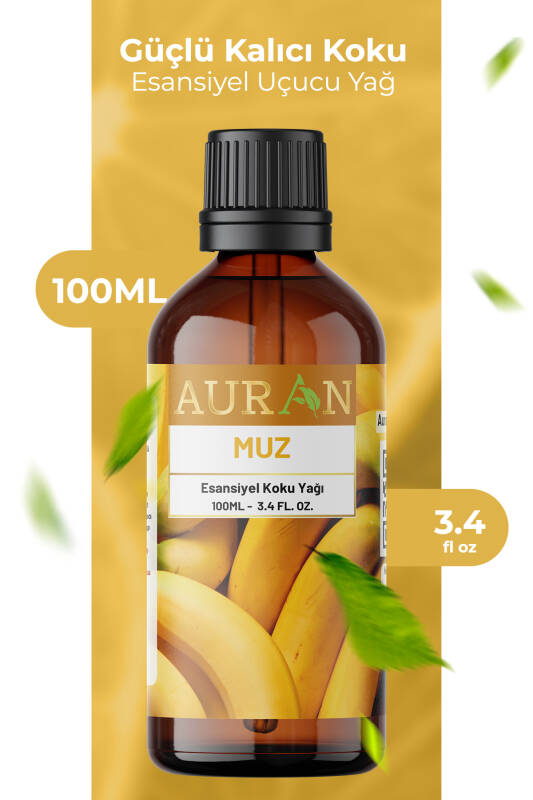 Muz Esansiyel Uçucu Koku Yağı Ortam Kokusu Doğal Yağ Sihirli Küre Hobi Esansı 100ml - 1