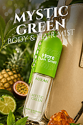 Mystic Green Vücut & Saç Spreyi Besleyici ve Onarıcı Saç Parfümü Anahtarlıklı Vücut Parfümü Charm Body & Hair Mist Spray 30ml - 2
