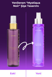 Mystiqua Noir Parfümlü Kadın Vücut Spreyi Vücut Kokusu Vücut Misti Body Mist Spray 150ml - 2