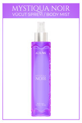 Mystiqua Noir Parfümlü Kadın Vücut Spreyi Vücut Kokusu Vücut Misti Body Mist Spray 150ml - AURAN