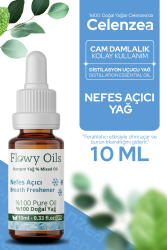 Flowy Oils Nefes Açıcı Karşım Uçucu Yağ Okaliptüs/nane %100 Doğal Bitkisel Uçucu Yağ Breath Freshener Oil 10ml - Flowy Oils