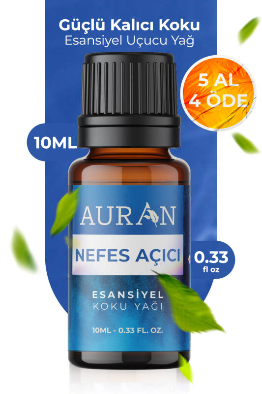 Nefes Açıcı Esansiyel Uçucu Koku Yağı Difüzör Esansı Buhurdanlık Yağı Aromaterapi Yağı 10ml - 1