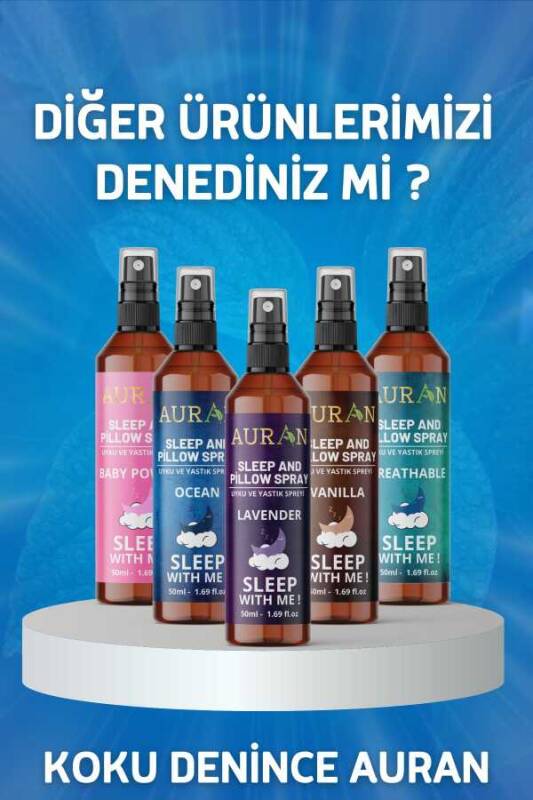 Auran Nefes Açıcı Uyku Ve Yastık Spreyi Okaliptus, Nane, Biberiye Rahatlatıcı Uyku Ve Dinlenme Spreyi 50ml - 7
