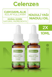 Flowy Oils Niaouli Yağı 2'li Set %100 Doğal Bitkisel Uçucu Yağ Niaouli Oil 10ml - Flowy Oils