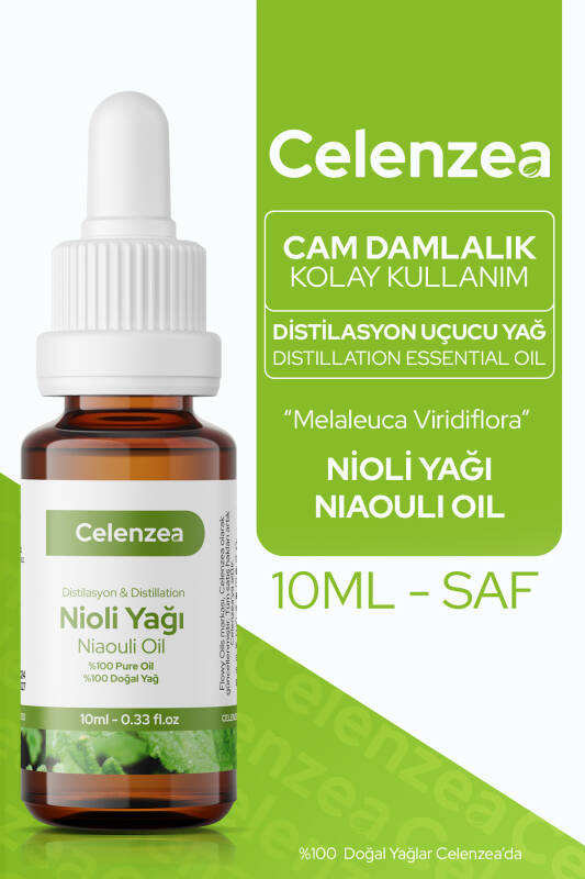 Flowy Oils Nioli Yağı Saf Sertifikalı %100 Doğal Bitkisel Uçucu Yağ Niaouli Essential Oil 10ml - 1