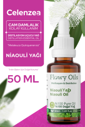 Flowy Oils Niaouli Yağı Saf Sertifikalı %100 Doğal Bitkisel Uçucu Yağ Niaouli Essential Oil 50ml - Flowy Oils