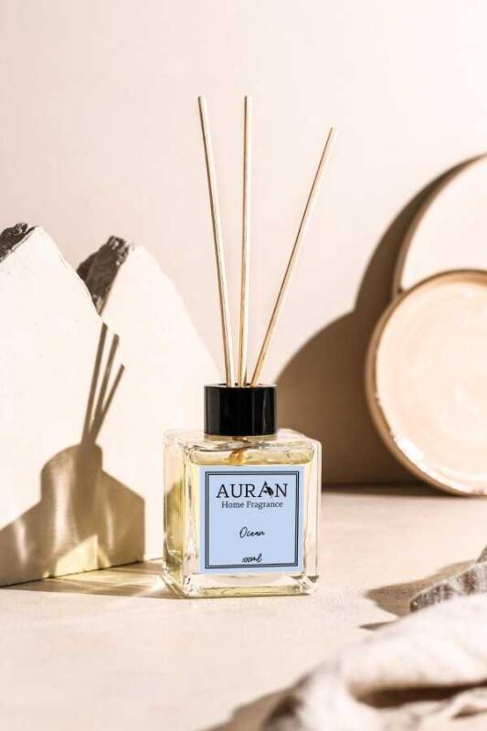 Okyanus Çubuklu Oda Kokusu Bambu Kokusu Kare Şişe Ocean Reed Diffuser 100ml - 2