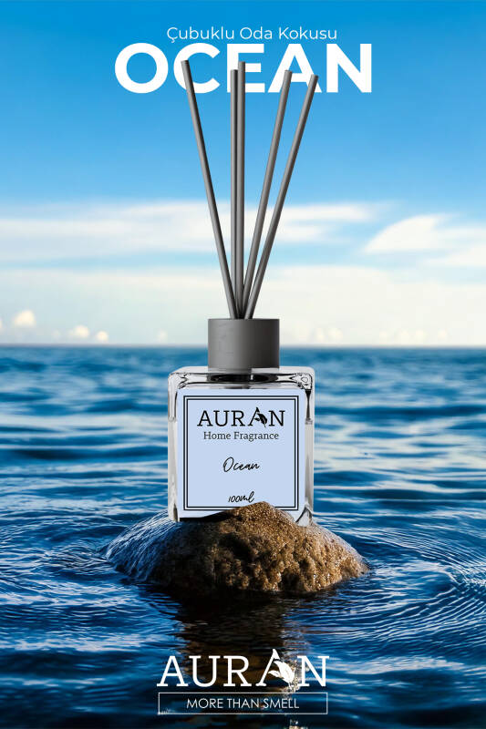 Okyanus Çubuklu Oda Kokusu Bambu Kokusu Kare Şişe Ocean Reed Diffuser 100ml - 10