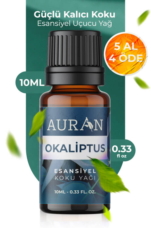Okaliptus Esansiyel Uçucu Koku Yağı Difüzör Esansı Buhurdanlık Yağı Aromaterapi Yağı 10ml - 1