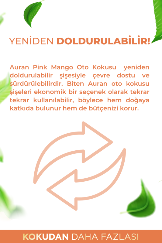 Pink Mango Oto Kokusu İp Askılı Araç Kokusu Uzun Süre Kalıcı Lavanta Araba Kokusu 8ml - 5