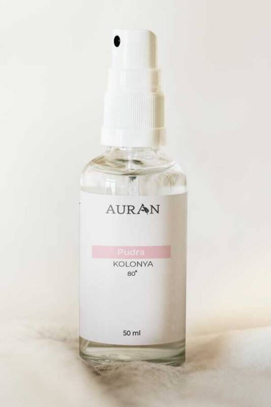 Auran Pudra Cam Şişe 80 Derece Kolonya 50ml - 2
