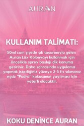 Auran Pudra Cam Şişe 80 Derece Kolonya 50ml - 6