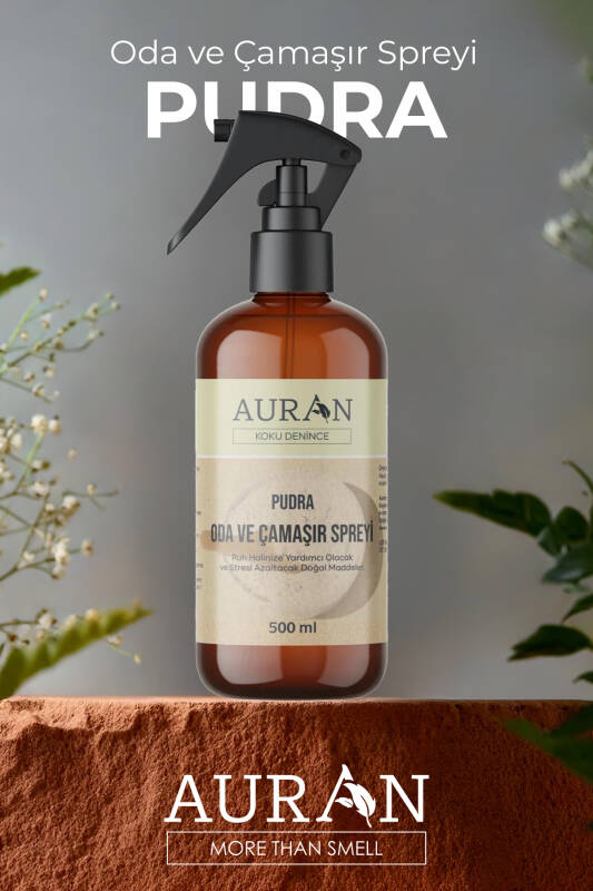 Pudra Parfümlü Oda ve Çamaşır Spreyi Ortam ve Kumaş Kokusu Powder Room Spray 500ml - 9