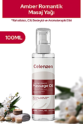 Flowy Oils Rahatlatıcı Kas Gevşetici Amber Romantik Kokulu %100 Doğal Aromaterapi Masaj Yağı 100ml - Celenzea