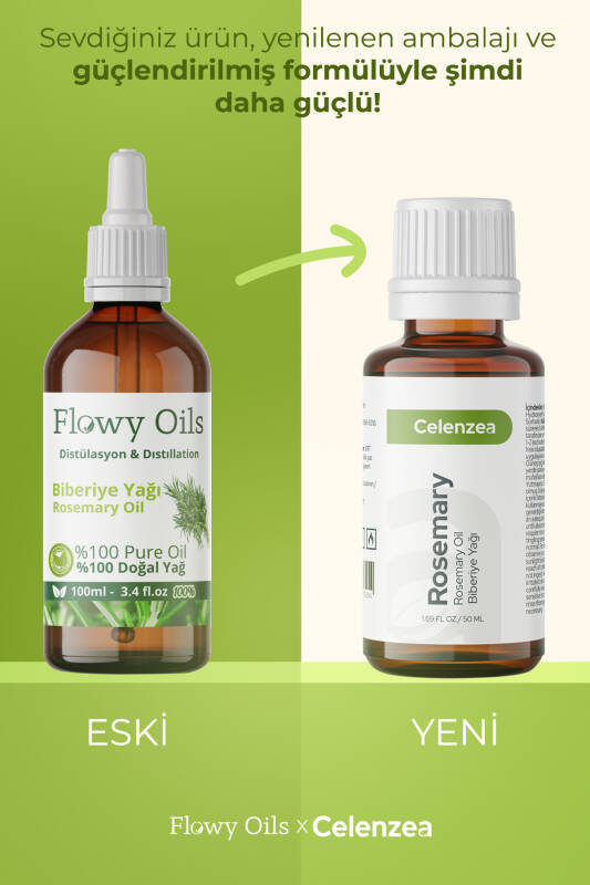 Saf Biberiye Yağı, Yeni Saç Oluşumu ve Gürleştirme Etkili Doğal Biberiye Yağı, Saç Yağı 50 ml - 2