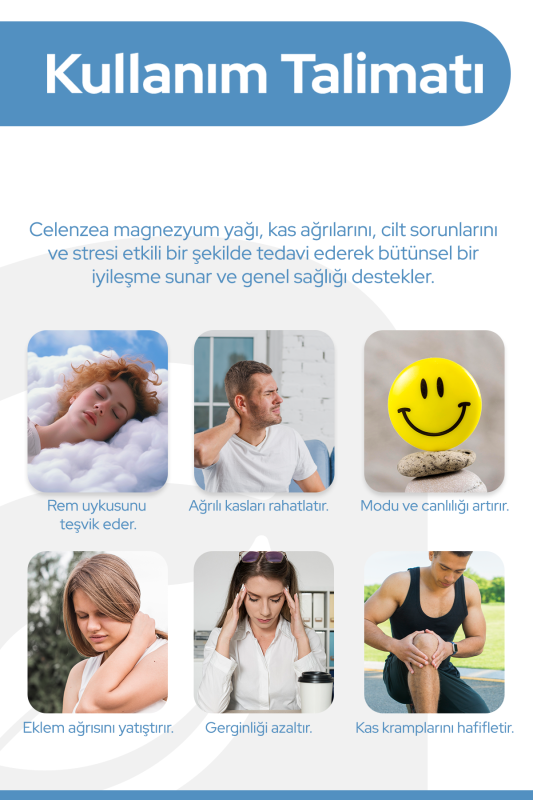 Saf Magnezyum Yağı Rollon Doğal Bitkisel Masaj Yağı Magnesium Oil Rollon 50ml - 8