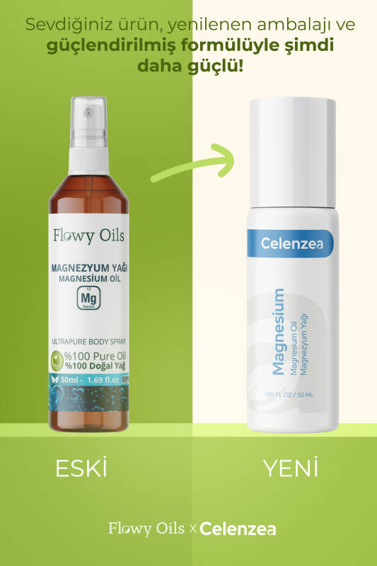 Saf Magnezyum Yağı Rollon Doğal Bitkisel Masaj Yağı Magnesium Oil Rollon 50ml - 2