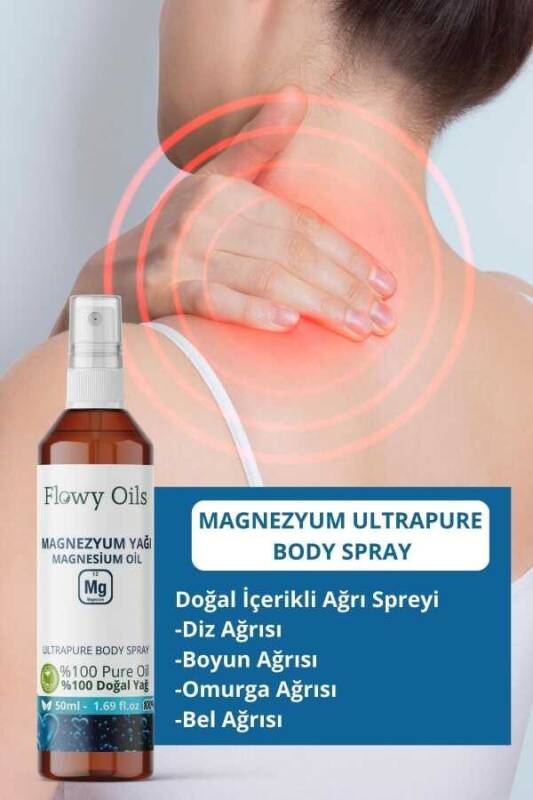 Saf Magnezyum Yağı Rollon Doğal Bitkisel Masaj Yağı Magnesium Oil Rollon 50ml - 3