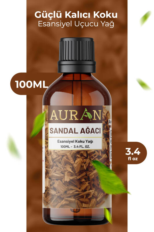 Sandal Ağacı Esansiyel Uçucu Koku Yağı Difüzör Esansı Buhurdanlık Yağı Aromaterapi Yağı 100ml - 1