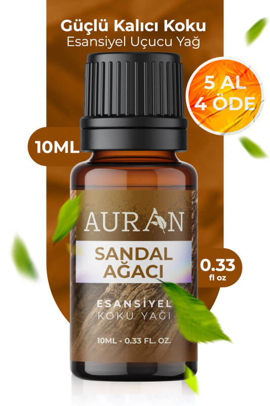Sandal Ağacı Esansiyel Uçucu Koku Yağı Difüzör Esansı Buhurdanlık Yağı Aromaterapi Yağı 10ml - 1