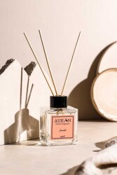 Sandal Ağacı Çubuklu Oda Kokusu Bambu Kokusu Kare Şişe Sandal Wood Reed Diffuser 100ml - 2