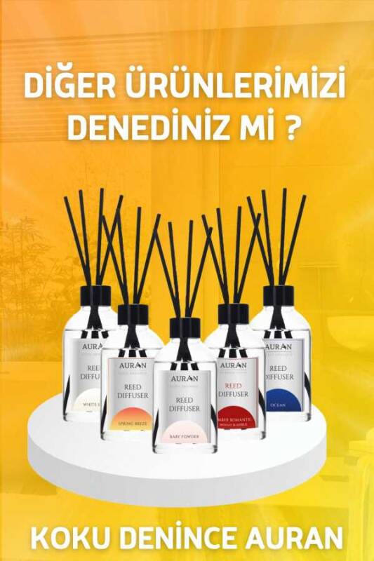 Sandal Ağacı Çubuklu Oda Kokusu Bambu Kokusu Kare Şişe Sandal Wood Reed Diffuser 100ml - 9