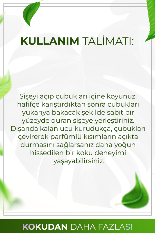Sandal Ağacı Çubuklu Oda Kokusu Bambu Kokusu Kare Şişe Sandal Wood Reed Diffuser 100ml - 7