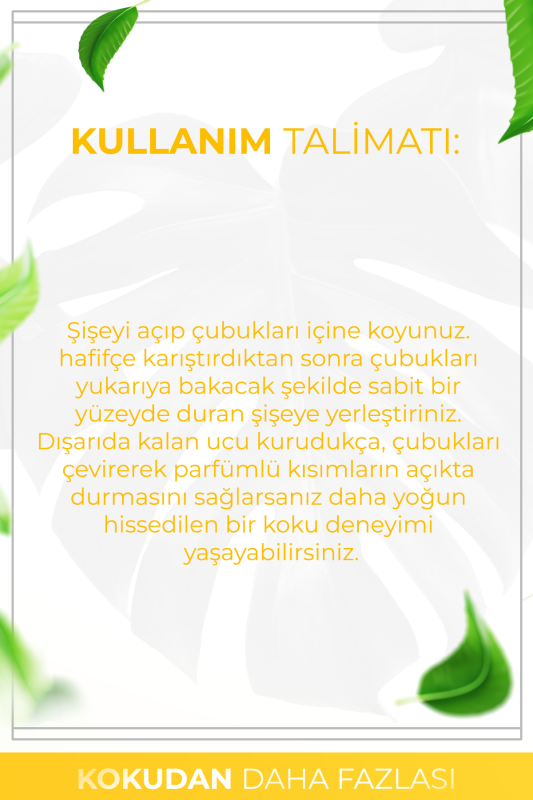 Şeftali Esintisi Çubuklu Oda Kokusu Bambu Kokusu Peach Breeze Reed Diffuser 50ml - 6