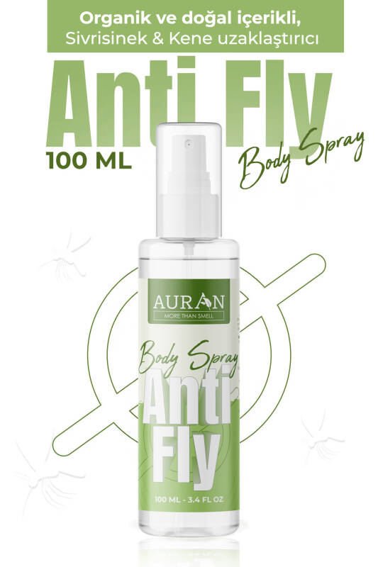 Auran Sivrisinek & Kene Kovucu Bitkisel Sprey %100 Doğal Vücut Koruyucu Mosquito Tick Defense Spray 100ml - 1