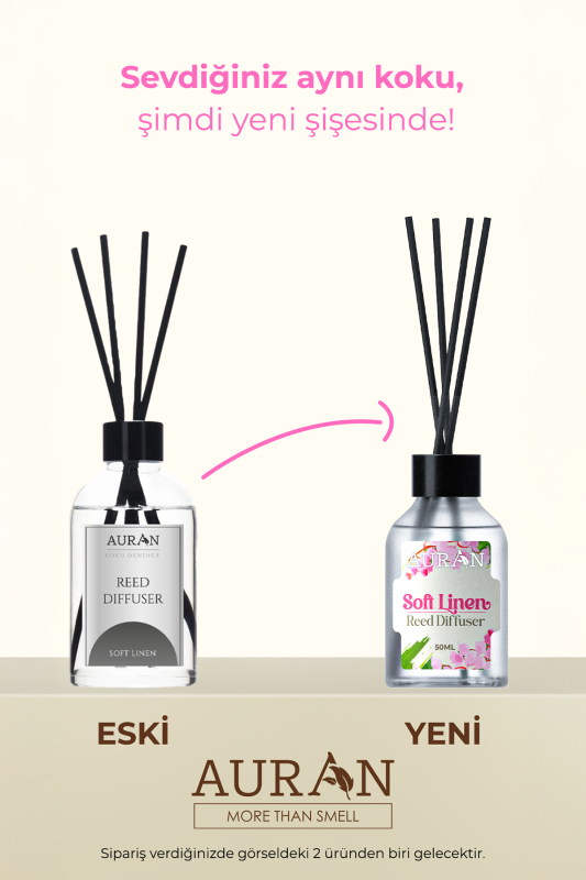 Soft Linen Çubuklu Oda Kokusu Bambu Kokusu Soft Linen Reed Diffuser 50ml - 2