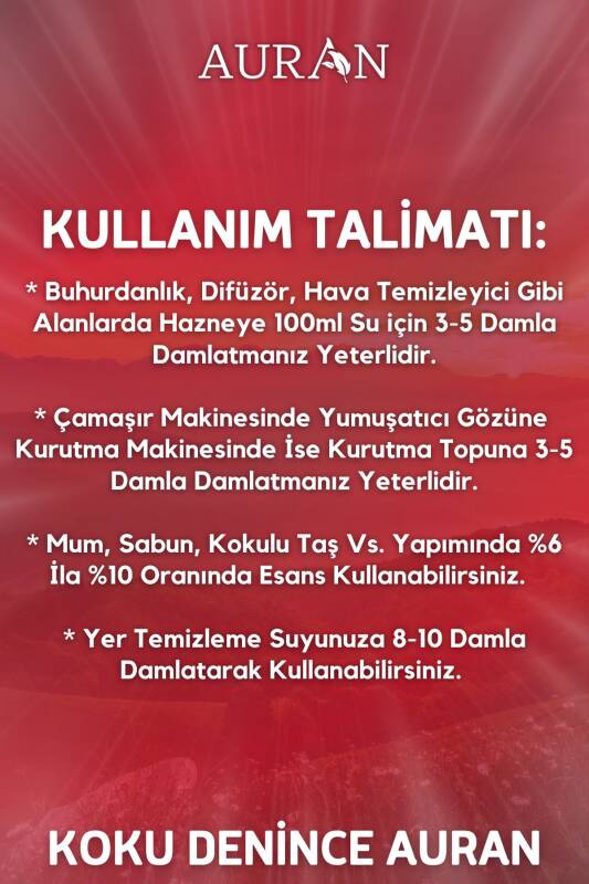 Auran Tarçın Esansiyel Uçucu Yağ Esans Koku Yağı Hobi Esans Mum Sabun Oda Kokusu 250ml - 6