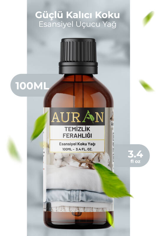 Temizlik Ferahlığı Esansiyel Uçucu Koku Yağı Ortam Kokusu Doğal Yağ Sihirli Küre Hobi Esansı 100ml - 1