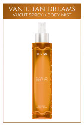 Vanillian Dreams Parfümlü Kadın Vücut Spreyi Vücut Kokusu Vücut Misti Body Mist Spray 150ml - AURAN
