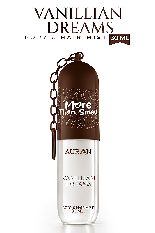 Vanillian Dreams Vücut & Saç Spreyi Besleyici ve Onarıcı Saç Parfümü Anahtarlıklı Vücut Parfümü Charm Body & Hair Mist Spray 30ml - 1