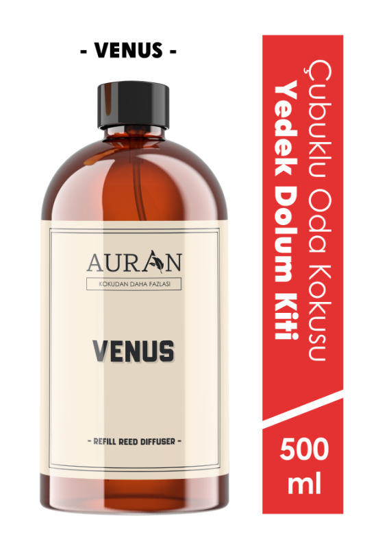Venüs Çubuklu Oda ve Ortam Kokusu Yedek Dolum Kiti Yedek Şişe Venus Refill 500ml - 1