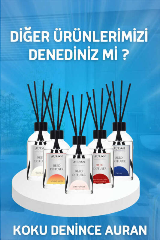 Beyaz Sabun Çubuklu Oda Kokusu Bambu Kokusu Kare Şişe White Soup Reed Diffuser 100ml - 9