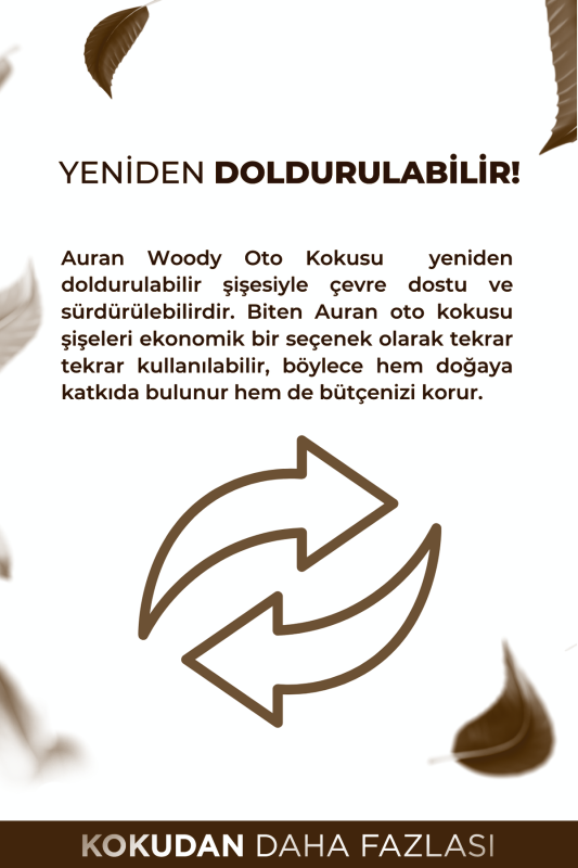 Woody Oto Kokusu İp Askılı Araç Kokusu Uzun Süre Kalıcı Odunsu Araba Kokusu 8ml - 5