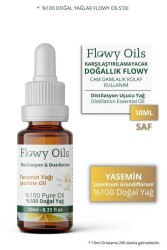 Flowy Oils Yasemin Yağı %100 Doğal Bitkisel Uçucu Yağ Jasmine Oil 10ml - 1