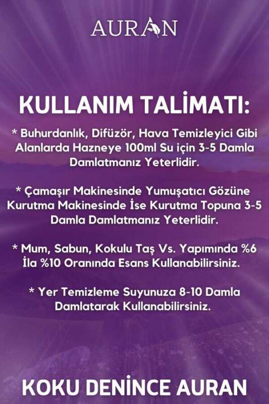Auran Zambak Esansiyel Uçucu Yağ Esans Koku Yağı Hobi Esans Mum Sabun Oda Kokusu 500ml - 6